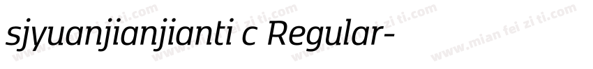 sjyuanjianjianti c Regular字体转换